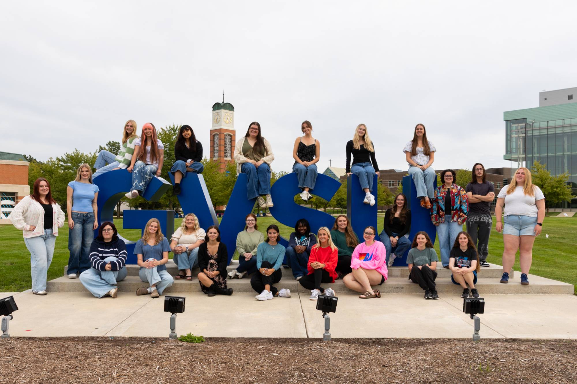 26-27 CAB Group Photo Outside at the Letters